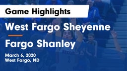 West Fargo Sheyenne  vs Fargo Shanley  Game Highlights - March 6, 2020