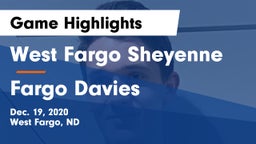 West Fargo Sheyenne  vs Fargo Davies  Game Highlights - Dec. 19, 2020