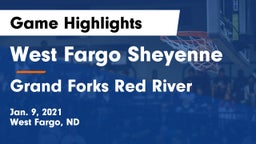 West Fargo Sheyenne  vs Grand Forks Red River  Game Highlights - Jan. 9, 2021