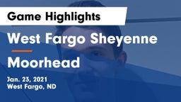 West Fargo Sheyenne  vs Moorhead  Game Highlights - Jan. 23, 2021