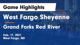 West Fargo Sheyenne  vs Grand Forks Red River  Game Highlights - Feb. 17, 2021