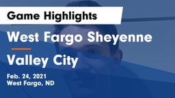 West Fargo Sheyenne  vs Valley City  Game Highlights - Feb. 24, 2021