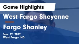 West Fargo Sheyenne  vs Fargo Shanley  Game Highlights - Jan. 19, 2022