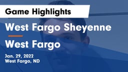 West Fargo Sheyenne  vs West Fargo  Game Highlights - Jan. 29, 2022