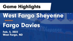 West Fargo Sheyenne  vs Fargo Davies  Game Highlights - Feb. 5, 2022