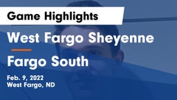 West Fargo Sheyenne  vs Fargo South  Game Highlights - Feb. 9, 2022