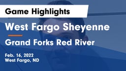 West Fargo Sheyenne  vs Grand Forks Red River  Game Highlights - Feb. 16, 2022