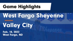West Fargo Sheyenne  vs Valley City  Game Highlights - Feb. 18, 2022
