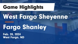 West Fargo Sheyenne  vs Fargo Shanley  Game Highlights - Feb. 28, 2024