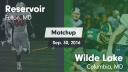 Matchup: Reservoir High vs. Wilde Lake  2016