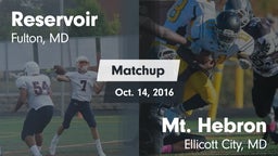 Matchup: Reservoir High vs. Mt. Hebron  2016