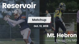 Matchup: Reservoir High vs. Mt. Hebron  2018