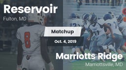 Matchup: Reservoir High vs. Marriotts Ridge  2019