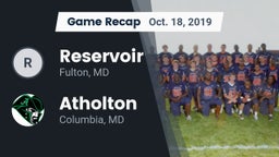 Recap: Reservoir  vs. Atholton  2019