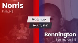 Matchup: Norris vs. Bennington  2020