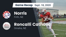 Recap: Norris  vs. Roncalli Catholic  2020