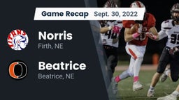 Recap: Norris  vs. Beatrice  2022