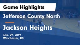 Jefferson County North  vs Jackson Heights  Game Highlights - Jan. 29, 2019