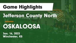 Jefferson County North  vs OSKALOOSA  Game Highlights - Jan. 16, 2023