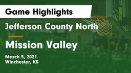 Jefferson County North  vs Mission Valley  Game Highlights - March 5, 2021