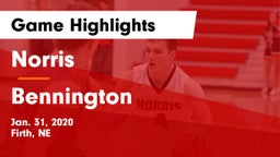 Norris  vs Bennington  Game Highlights - Jan. 31, 2020