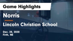 Norris  vs Lincoln Christian School Game Highlights - Dec. 28, 2020