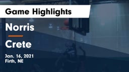 Norris  vs Crete  Game Highlights - Jan. 16, 2021