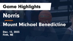Norris  vs Mount Michael Benedictine Game Highlights - Dec. 12, 2023