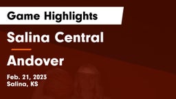 Salina Central  vs Andover  Game Highlights - Feb. 21, 2023