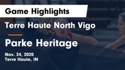 Terre Haute North Vigo  vs Parke Heritage  Game Highlights - Nov. 24, 2020
