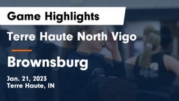 Terre Haute North Vigo  vs Brownsburg  Game Highlights - Jan. 21, 2023