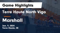 Terre Haute North Vigo  vs Marshall  Game Highlights - Jan. 9, 2024