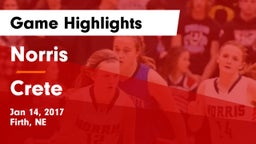 Norris vs Crete  Game Highlights - Jan 14, 2017