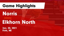 Norris  vs Elkhorn North  Game Highlights - Jan. 30, 2021