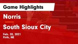 Norris  vs South Sioux City  Game Highlights - Feb. 20, 2021