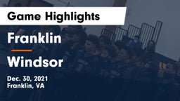 Franklin  vs Windsor  Game Highlights - Dec. 30, 2021