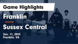 Franklin  vs Sussex Central  Game Highlights - Jan. 11, 2023