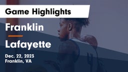 Franklin  vs Lafayette  Game Highlights - Dec. 22, 2023