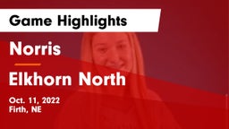 Norris  vs Elkhorn North  Game Highlights - Oct. 11, 2022