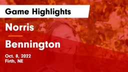 Norris  vs Bennington Game Highlights - Oct. 8, 2022