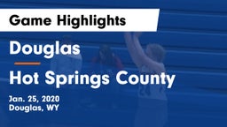 Douglas  vs Hot Springs County  Game Highlights - Jan. 25, 2020