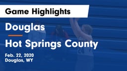 Douglas  vs Hot Springs County  Game Highlights - Feb. 22, 2020