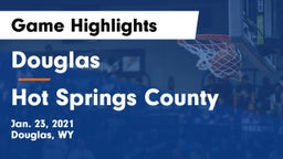 Douglas  vs Hot Springs County  Game Highlights - Jan. 23, 2021