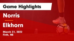 Norris  vs Elkhorn  Game Highlights - March 31, 2022