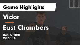 Vidor  vs East Chambers  Game Highlights - Dec. 5, 2020