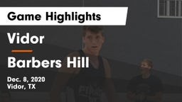 Vidor  vs Barbers Hill  Game Highlights - Dec. 8, 2020