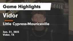 Vidor  vs Little Cypress-Mauriceville  Game Highlights - Jan. 31, 2023