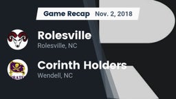 Recap: Rolesville  vs. Corinth Holders  2018