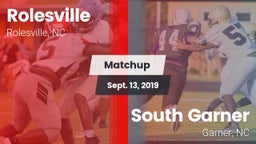 Matchup: Rolesville High vs. South Garner  2019