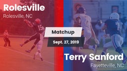 Matchup: Rolesville High vs. Terry Sanford  2019